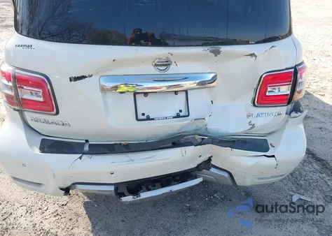 2017 Nissan Armada Platinum из США, поврежденный, VIN JN8AY2NE0H9707690